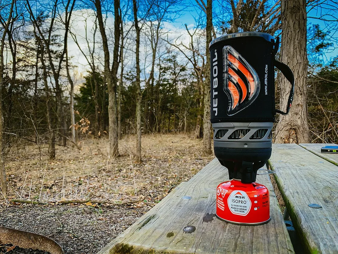 MSR IsoPro 연료통과 별도의 Jetboil 조리 시스템